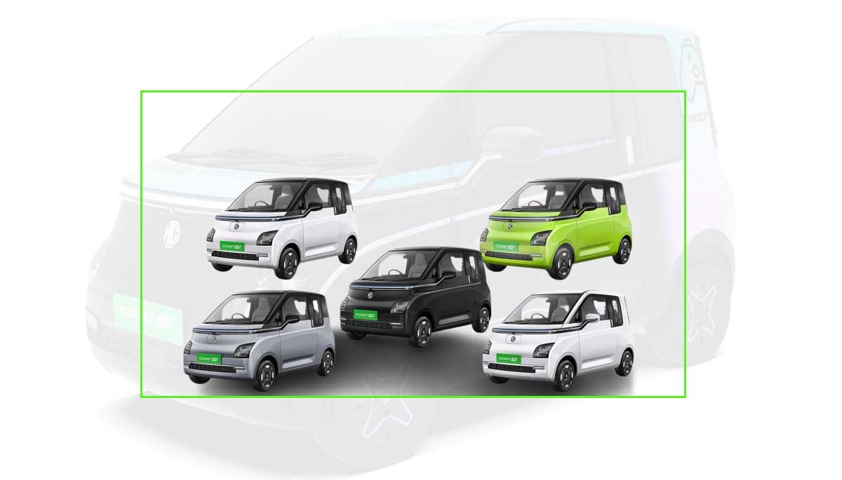 Mg Comet EV Colors : 5 Color Options in India